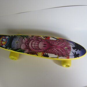 Wet Willy Flameboy Penny Yellow Skateboard 21"